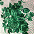 Tecido Percal 100% ALG 180 Fios - 2,50m de Largura - Chevron Floral Verde - Imagem 3