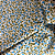 Tricoline Estampado 100% Algodão - Botão Floral Azul - Imagem 1