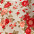 Tricoline Estampado 100% Algodão - Flores Rosas e Avermelhadas - Imagem 1
