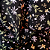 Viscose Estampada - Floral Colorido Fundo Preto - Imagem 3