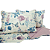 Kit Colcha Casal Dupla Face Matelassê com 02 Porta Travesseiros - Floral Azul e Lilás - Imagem 2