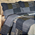 Kit Colcha Casal Dupla Face Matelassê com 02 Porta Travesseiros - Patchwork Listrado Azul - Imagem 1