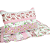 Kit Colcha King Dupla Face Matelassê com 02 Porta Travesseiros - Listra Floral - Imagem 2