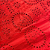 Laise Bordado 100% Algodão - Bolha Floral Vermelho - 1,40m de Largura - Imagem 3