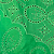 Laise Bordado 100% Algodão - Bolha Floral Verde - 1,40m de Largura - Imagem 3