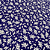 Tricoline Estampado 100% Poliéster - Ramagem Fundo Azul - 1,50m de Largura - Imagem 1