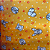 Tricoline Estampado 100% Poliéster - Pet Cão Fundo Amarelo - 1,50m de Largura - Imagem 1