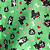 Tricoline Estampado 100% Poliéster - Pet Bulldog Fundo Verde - 1,50m de Largura - Imagem 1