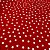 Liganete Estampada - Vermelho Poá Branco - 1,60m de Largura - Imagem 1