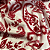 Tecido Crepe Sarjado Estampado - Cashmere Vermelho - 1,50m de Largura | Textura Diagonal e Não Amassa - Imagem 3