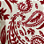 Tecido Crepe Sarjado Estampado - Cashmere Vermelho - 1,50m de Largura | Textura Diagonal e Não Amassa - Imagem 2