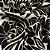 Tecido Crepe Sarjado Estampado - Floral Abstrato Preto e Branco - 1,50m de Largura | Textura Diagonal e Não Amassa - Imagem 3