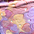 Tecido Fleece Ultra Soft 3D Brilha no Escuro Estampado - Coração Rosado - 1,60m de Largura - 100% Poliéster - Mantas e Pijamas Infantis - Imagem 1