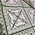 Tecido Cambraia de Algodão Estampado - Vitral Verde - 1,50m de Largura - Imagem 2