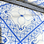 Tecido Cambraia de Algodão Estampado - Vitral Azul - 1,50m de Largura - Imagem 2