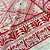 Tecido Cambraia de Algodão Estampado - Vitral Vermelho - 1,50m de Largura - Imagem 1