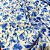 Tecido Cambraia de Algodão Estampado - Folhagem Azul - 1,50m de Largura - Imagem 2