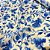 Tecido Cambraia de Algodão Estampado - Folhagem Azul - 1,50m de Largura - Imagem 1