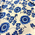 Tecido Cambraia de Algodão Estampado - Girassol Azul - 1,50m de Largura - Imagem 1