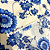 Tecido Cambraia de Algodão Estampado - Girassol Azul - 1,50m de Largura - Imagem 4