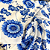 Tecido Cambraia de Algodão Estampado - Girassol Azul - 1,50m de Largura - Imagem 2
