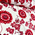 Tecido Cambraia de Algodão Estampado - Girassol Vermelho - 1,50m de Largura - Imagem 1