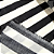 Tecido Cambraia de Algodão Estampado - Listrado Preto e Branco - 1,50m de Largura - Imagem 3