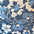 Tecido Viscose com Elastano Estampada - Floral Grande Azul - 1,50m de Largura - Imagem 1