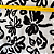 Tecido Viscose com Elastano Estampada - Floral Caricato Preto e Branco - 1,50m de Largura - Imagem 2