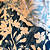 Tecido Viscose com Elastano Estampada - Folhagem Rajada Azul - 1,50m de Largura - Imagem 3