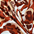 Tecido Viscose com Elastano Estampada - Pincelada Marrom - 1,50m de Largura - Imagem 4