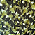 Tecido Viscose com Elastano Estampada - Ramagem Floral Verde - 1,50m de Largura - Imagem 1