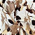 Tecido Viscose com Elastano Estampada - Ramagem Floral Cinza - 1,50m de Largura - Imagem 2