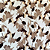 Tecido Viscose com Elastano Estampada - Ramagem Floral Cinza - 1,50m de Largura - Imagem 1