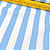 Tecido Cambraia de Algodão Estampado - Listrado Azul e Branco - 1,50m de Largura - Imagem 3