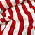 Tecido Cambraia de Algodão Estampado - Listrado Vermelho e Branco - 1,50m de Largura - Imagem 1