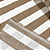 Tecido Cambraia de Algodão Estampado - Listrado Bege e Branco - 1,50m de Largura - Imagem 3