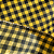 Tricoline Estampado - Xadrez Amarelo e Preto 7mm - 100% Poliéster - 1,50m de Largura - Imagem 2