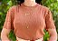 Blusa Tricot Bordada Eternal Marrom - Imagem 1