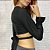 Blusa Cropped em Poliamida com Manga Longa - Imagem 3