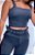 Conjunto de Cropped e Calça com Cinto Forrado com Tecido - Imagem 4