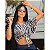 Blusa Cropped com Amarração  com Estampa - Imagem 2