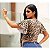 Blusa Cropped com Amarração  com Estampa - Imagem 4