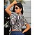 Blusa Cropped com Amarração  com Estampa - Imagem 6