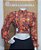 Blusa Cropped Estampada com Bojo e  com Manga  Comprida - Imagem 1
