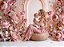 Fundo Fotográfico Dia das Mães Floral Rosé com Arco Iluminado Bebê e Infantil - Imagem 4