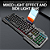 Teclado Gamer Semi-Mecânico RGB com Fio - LED Rainbow, USB, ABNT2, Anti-Ghosting - Imagem 1
