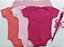 KIT 3 BODY BEBE MENINA SUEDINE 100% ALGODÃO - Imagem 1
