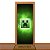 Adesivo de Porta - Minecraft Creeper - Imagem 1