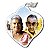 Medalha em Porcelana Coração 20x25mm com Foto - Imagem 2